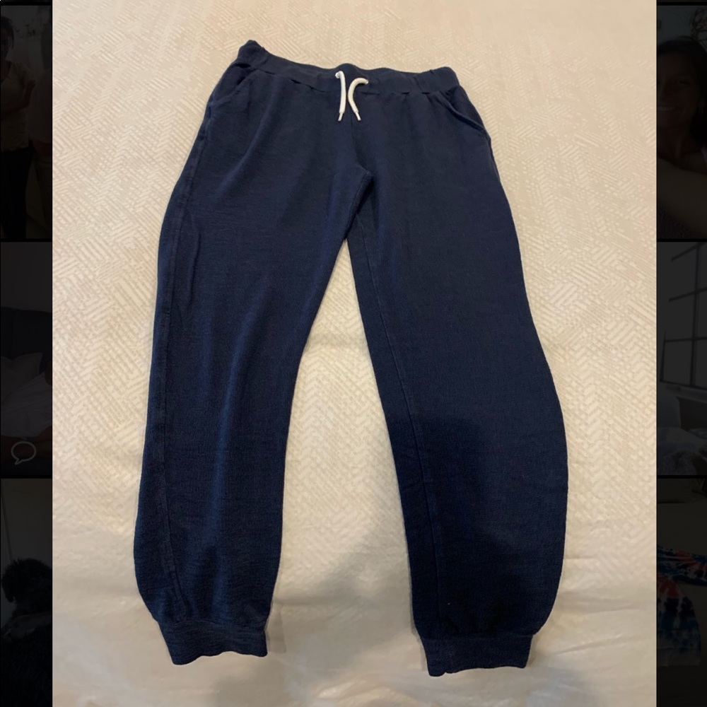 Monrow Navy Sweatpants